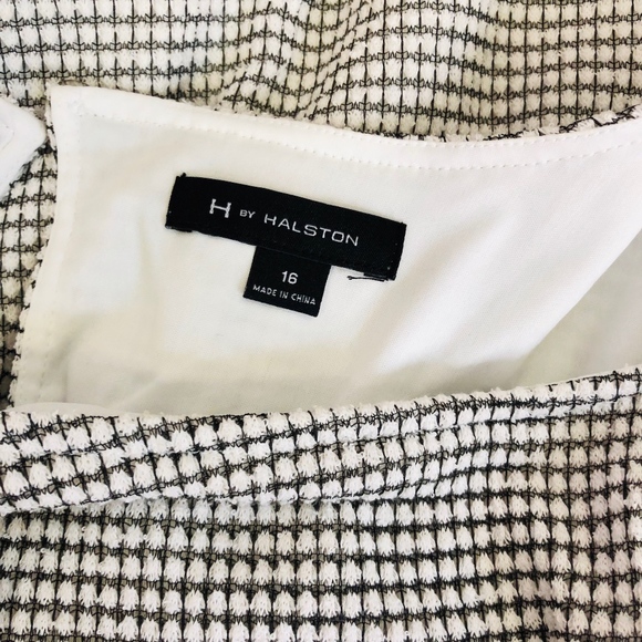 H Halston Illusion Textured Sleeveless Dress 0705 - Picture 8 of 8